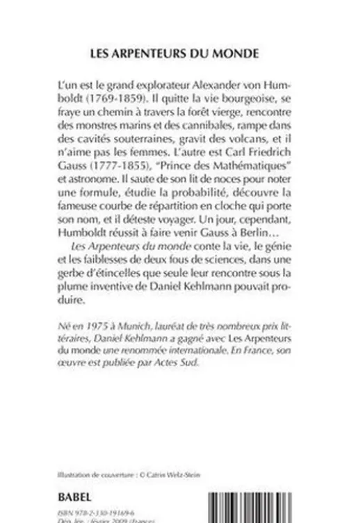 Les Arpenteurs du monde, Daniel Kehlmann