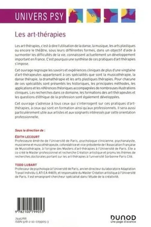 Les art-thérapies. 2e édition, Edith Lecourt