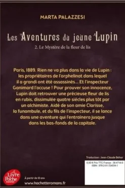Les aventures du jeune Lupin Tome 2 : Le mystère de la fleur de lis, Marta Palazzesi