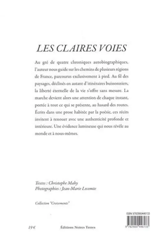Les claires voies, Christophe Mahy