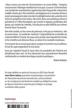 Les couleurs de l'inceste. Se déprendre du maternel, Jean-Pierre Lebrun