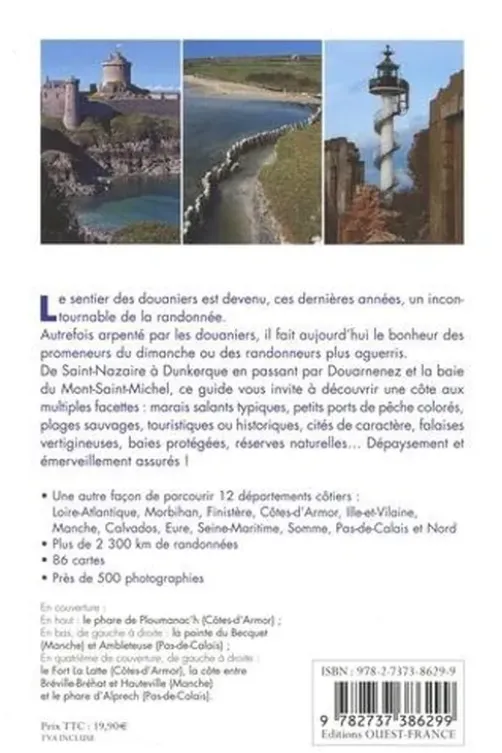Le sentier des douaniers. Des cotes bretonnes à la côte d'opale, Philippe Bertin