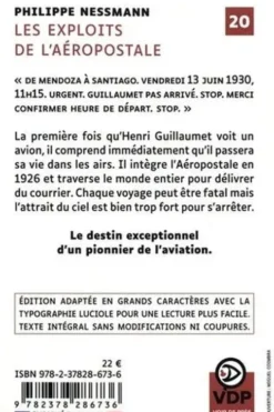 Les exploits de l'aéropostale [EDITION EN GROS CARACTERES, Philippe Nessmann
