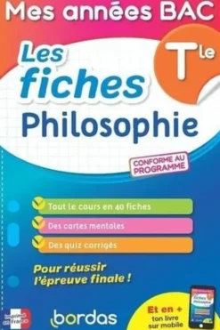 Les fiches Philosophie Tle. Edition 2024, Dominique Boissier