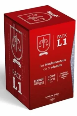 Les fondamentaux de la réussite L1. Pack en 3 volumes : Code civil ; Lexique des termes juridiques ; Constitution de la République française, Edition 2024, Dalloz