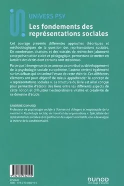 Les fondements des représentations sociales. Sources, théories et pratiques, Sandrine Gaymard