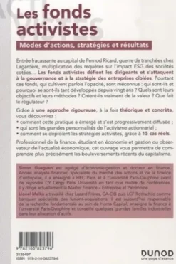 Les fonds activistes. Modes d'action, stratégies et résultats, Simon Gueguen