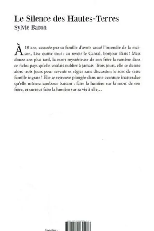 Le silence des Hautes-Terres, Sylvie Baron