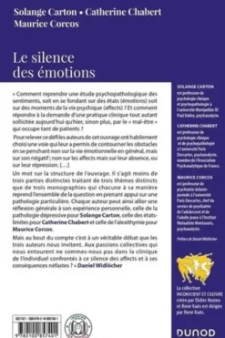 Le silence des émotions. Clinique psychanalytique des états vides d'affects, Solange Carton