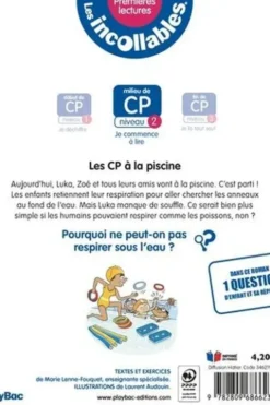 Les incollables Tome 21 : Les CP à la piscine. CP Niveau 2, Marie Lenne-Fouquet