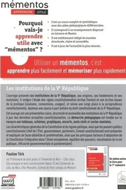 Les institutions de la Ve République. Edition 2022-2023, Pauline Türk