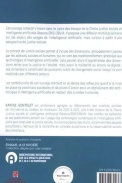 Les intelligences artificielles au prisme de la justice sociale. Considering Artificial Intelligence Through the Lens of Social Justice, Textes en français et anglais, Karine Gentelet