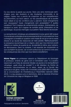 Les jeunes et les changements climatiques. Quels choix de société ?, Michel Pigeon