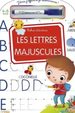 Les lettres majuscules. Cahier d'écriture - Avec 1 feutre effaçable, Marzia Giordano