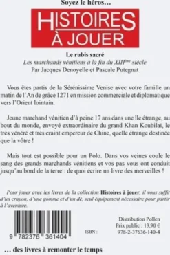 Les livres à remonter le temps Tome 14 : Le rubis sacré, Jacques Denoyelle