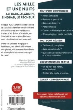 Les mille et une nuits. Ali Baba, Aladdin, Sindbad, Le Pêcheur, Antoine Galland