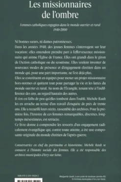 Les missionnaires de l'ombre. Femmes catholiques engagées dans le monde ouvrier et rural 1940-2000, Michèle Rault