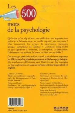 Les 500 mots de la psychologie, Camilo Charron