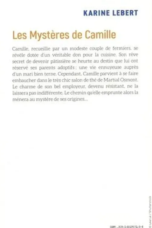 Les Mystères de Camille, Karine Lebert