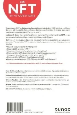 Les NFT en 40 questions. Comprendre les Non Fungible Tokens, Jean-Guillaume Dumas