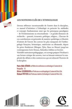 Les notions clés de l'ethnologie. Analyses et textes, 4e édition, Marie-Odile Géraud