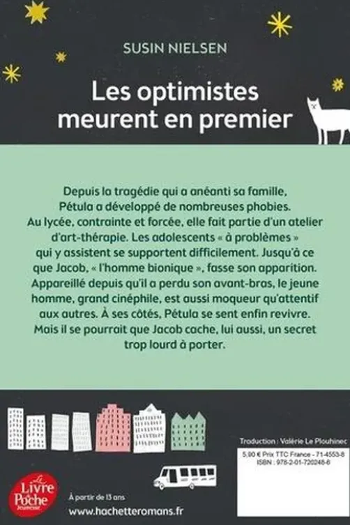 Les optimistes meurent en premier, Susin Nielsen