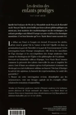 Le sort des enfants prodiges. XVIe-XVIIIe siècle, Yves-Marie Bercé