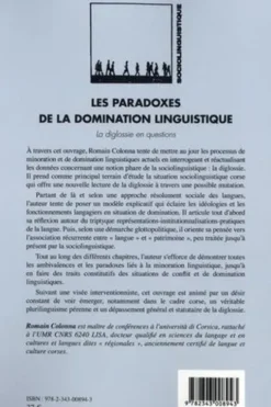 Les paradoxes de la domination linguistique. La diglossie en questions, Romain Colonna