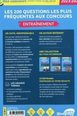 Les 200 questions les plus fréquentes aux concours. Entraînement, Edition 2023-2024, Marc Dalens