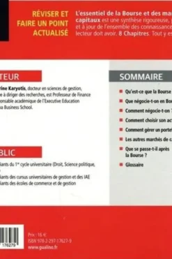 L'essentiel de la bourse et des marchés de capitaux. Edition 2022-2023, Catherine Karyotis