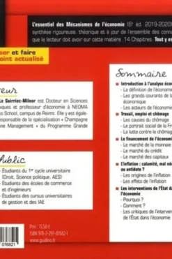 L'essentiel des mécanismes de l'économie. Edition 2019-2020, Gaëlle Le Guirriec-Milner