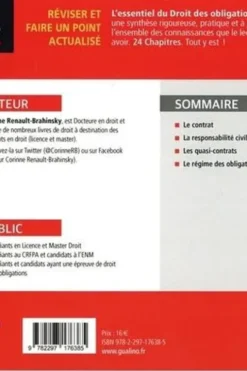 L'essentiel du droit des obligations. Edition 2022-2023, Corinne Renault-Brahinsky