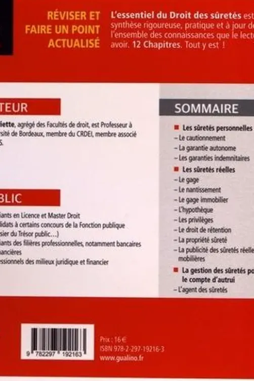 L'essentiel du droit des sûretés. Edition 2022-2023, Gaël Piette