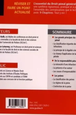 L'essentiel du droit pénal général. Edition 2022-2023, Laurence Leturmy