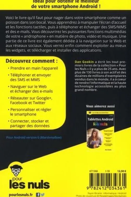 Les Smartphones Android pous les nuls. 2e édition, Dan Gookin