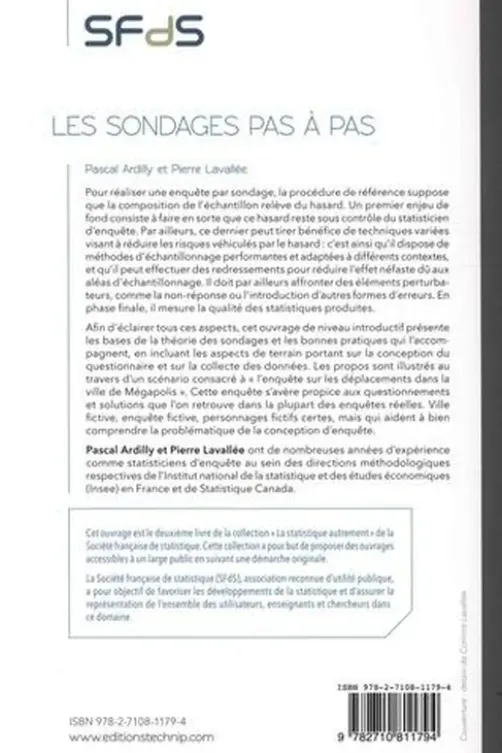 Les sondages pas à pas, Pascal Ardilly