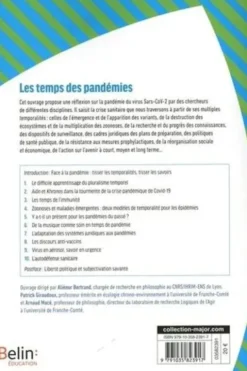 Les temps des pandémies, Aliénor Bertrand