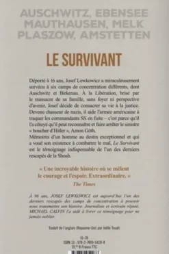 Le survivant. Rescapé de six camps de concentration, je suis devenu chasseur de nazis, Josef Lewkowicz