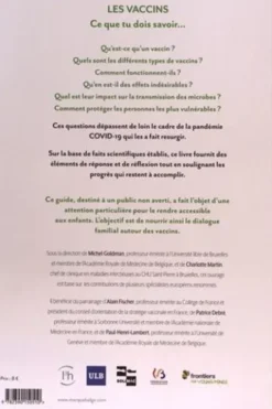 Les vaccins. Ce que tu dois savoir, Michel Goldman