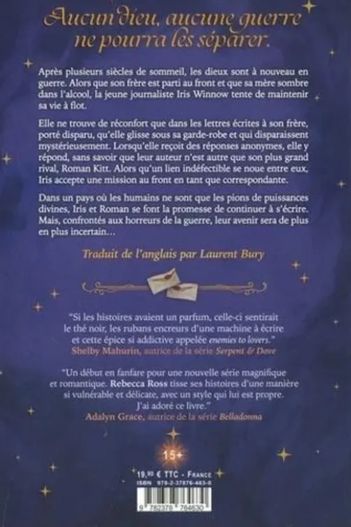 Lettres d'enchantement Tome 1 : Divines rivalités, Rebecca Ross