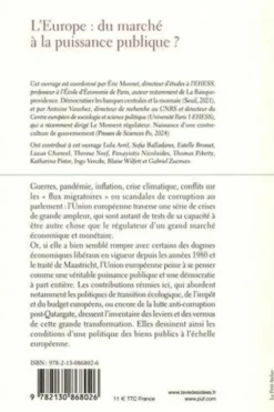 L'Europe : du marché à la puissance publique ?, Eric Monnet