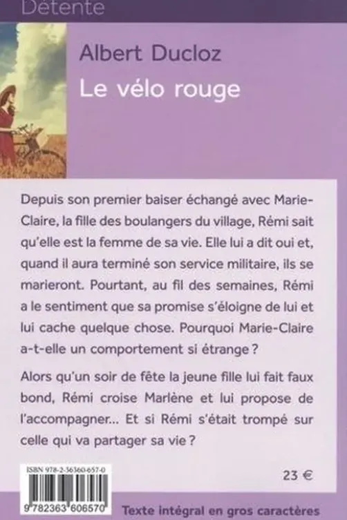 Le vélo rouge [EDITION EN GROS CARACTERES, Albert Ducloz
