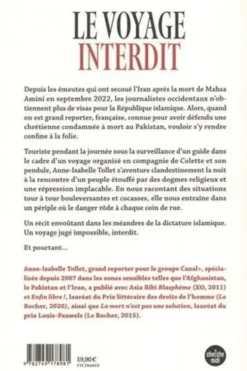 Le voyage interdit. Une plongée clandestine dans l'Iran d'aujourd'hui, Anne-Isabelle Tollet
