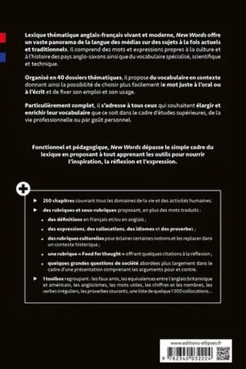Lexique thématique du vocabulaire contemporain anglais-français, Florent Gusdorf