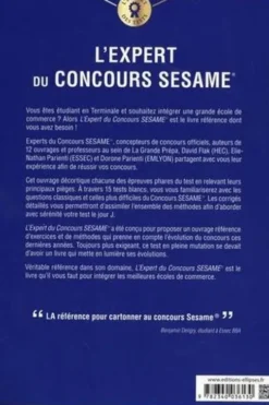 L'expert du concours SESAME. 20 tests blancs, Edition 2020, Dorone Parienti