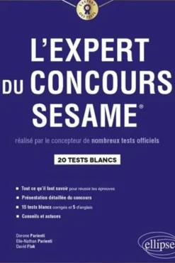 L'expert du concours SESAME. 20 tests blancs, Edition 2020, Dorone Parienti