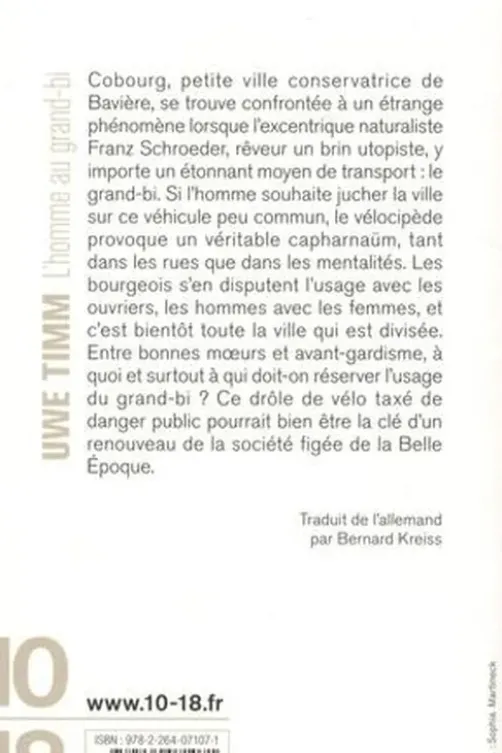 L'homme au grand-bi, Uwe Timm