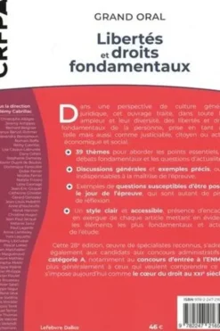 Libertés et droits fondamentaux. 40 thèmes pour maîtriser l'actualité et la culture juridique, Edition 2022, Rémy Cabrillac