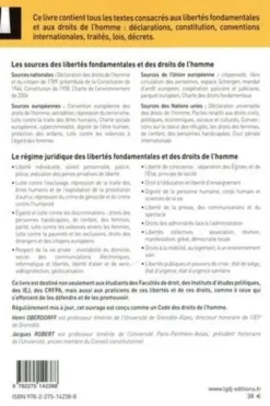 Libertés fondamentales et droits de l'homme. Recueil de textes français et internationaux, Edition 2024, Henri Oberdorff
