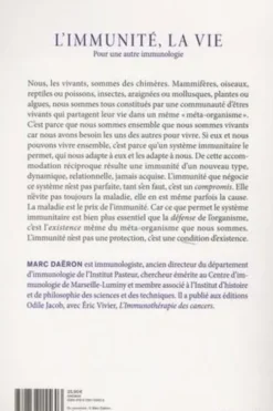L'immunité, la vie. Pour une autre immunologie, Marc Daëron